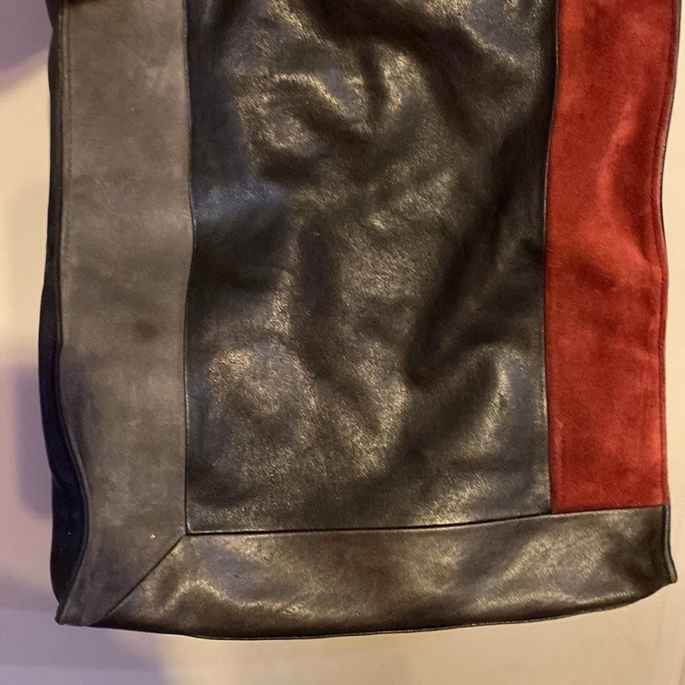 Longchamp Art Walk Mixed Media Tote Bag.